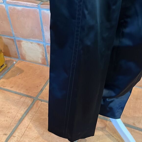 Adam Lippes black satin-like straight leg, dresspants, 2! - Picture 6 of 10
